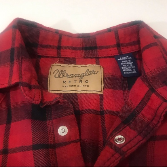 Wrangler women vintage retro western wear black pearl snap buttons size s - Picture 11 of 13